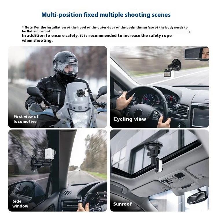 TELESIN MAG-003 Magnetischer Saugnapf-Halterungsset für DJI Osmo Pocket 3 Befestigungsset