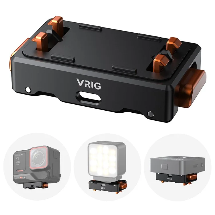 VRIG AC-30 Support à griffe froide pour Insta360 Ace Pro / Ace Pro 2, Accessoire pour caméras d'action avec libération rapide magnétique