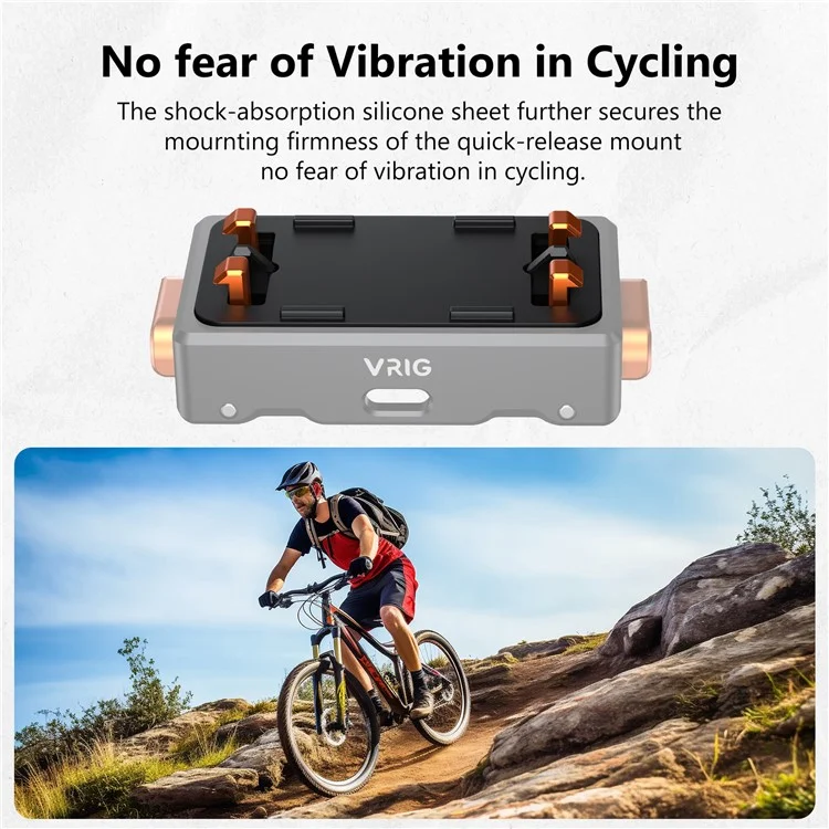 VRIG AC-30 Support à griffe froide pour Insta360 Ace Pro / Ace Pro 2, Accessoire pour caméras d'action avec libération rapide magnétique