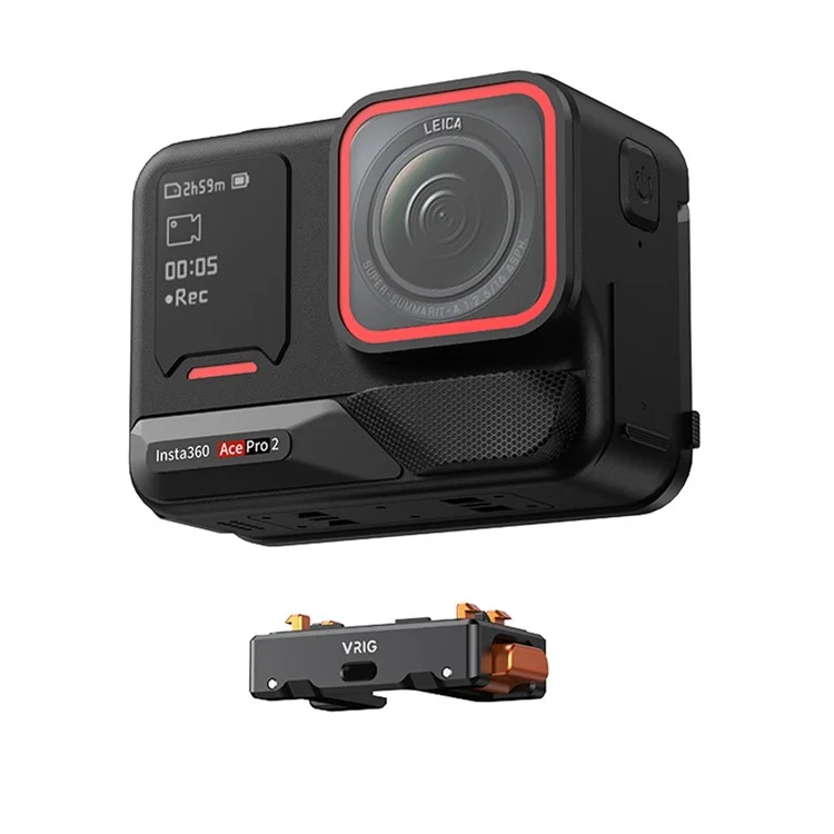 VRIG AC-30 Support à griffe froide pour Insta360 Ace Pro / Ace Pro 2, Accessoire pour caméras d'action avec libération rapide magnétique