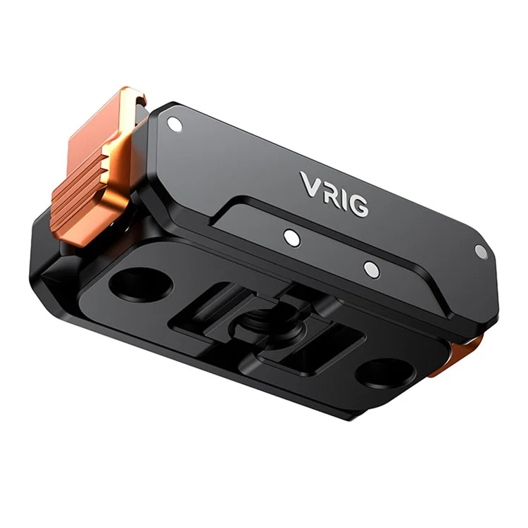 VRIG Support de Base Pliable pour DJI Osmo Action 5 Pro / Action 4 / Action 3, Plateau à Libération Rapide avec Filetage 1/4