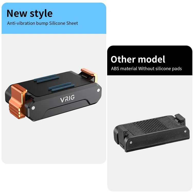 VRIG Schnellverschluss-Halterungsbasis Für DJI Osmo Action 5 Pro / 4 / 3, Adapter-Halterung mit 1/4 Zoll Schraubloch