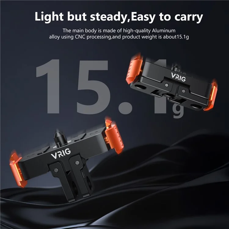 VRIG AC-28 Pour GoPro 13 Support de Fixation Rapide avec Attache Magnétique