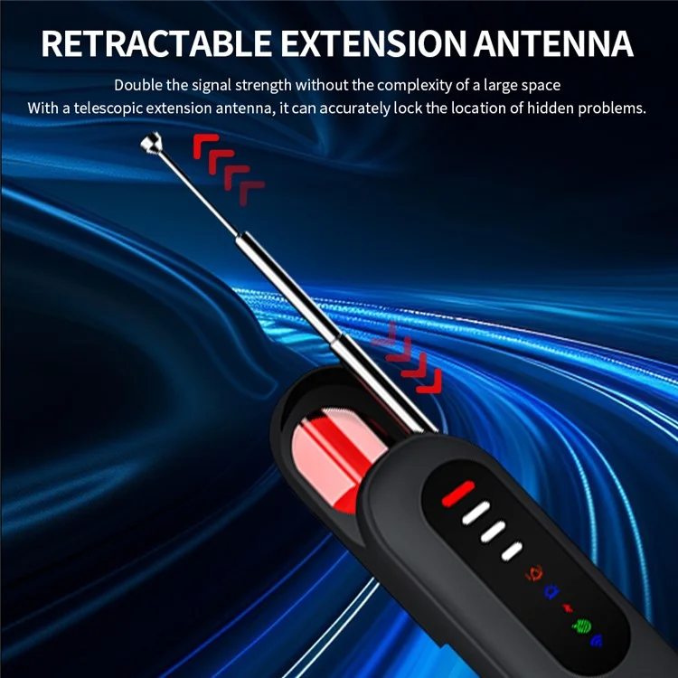 T06 Hidden Camera Detector IR Wireless Scanner for Hotels Anti Spy Device Multifunctional Detector GPS WiFi Finder