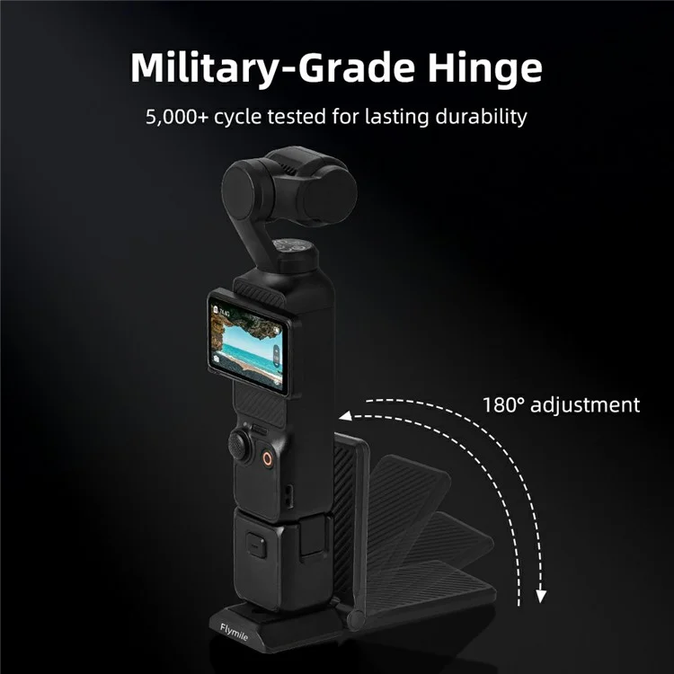 FLYMILE Action Camera Magnetic Foldable Mount Handle Grip Adjustable Angle Desktop Stand for Outdoor / Indoor