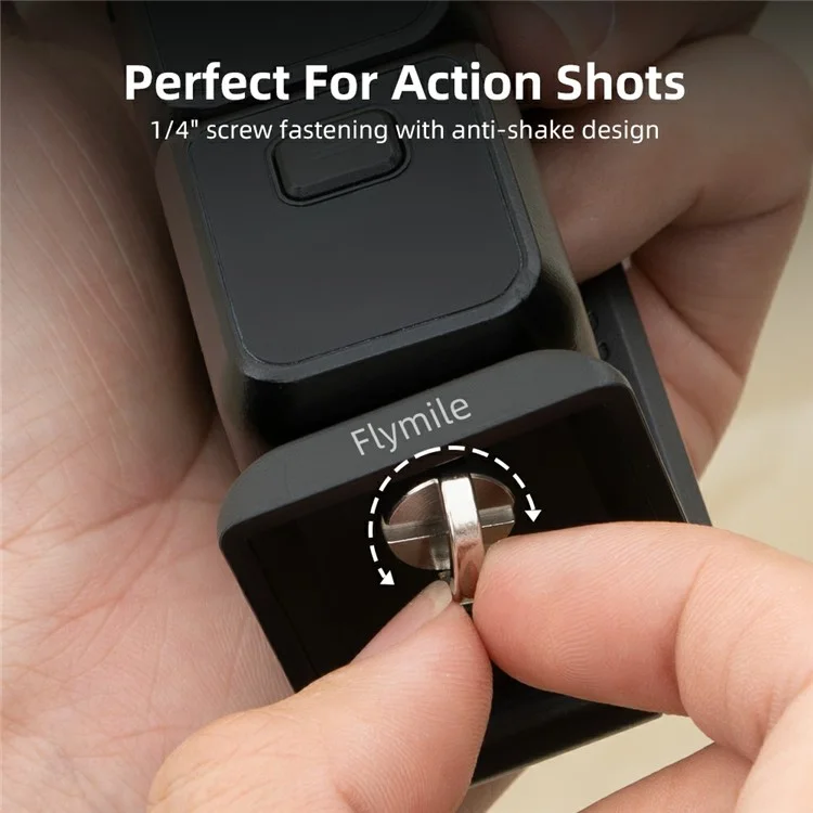 FLYMILE Action Camera Magnetic Foldable Mount Handle Grip Adjustable Angle Desktop Stand for Outdoor / Indoor