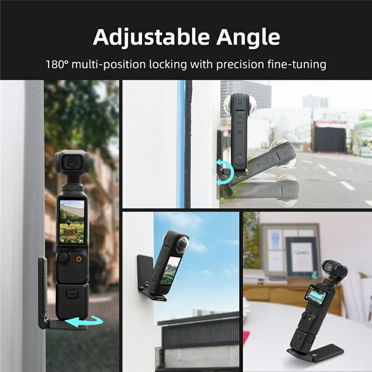 FLYMILE Action Camera Magnetic Foldable Mount Handle Grip Adjustable Angle Desktop Stand for Outdoor / Indoor