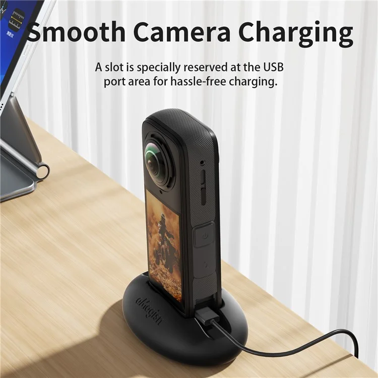 AMAGISN For Insta360 X5 / X4 Action Camera Holder Car Mount Base Accessory with Double-Sided Adhesive