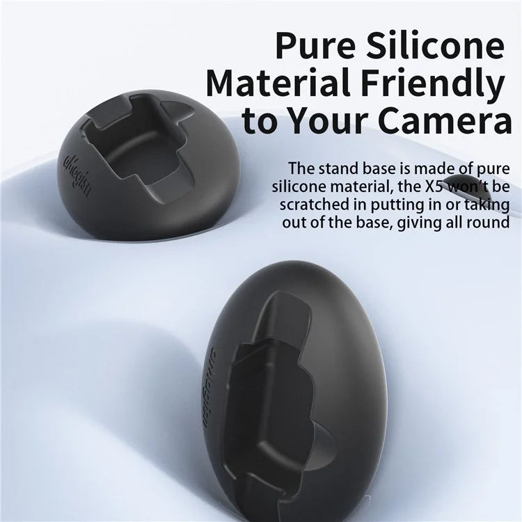 AMAGISN For Insta360 X5 / X4 Action Camera Holder Car Mount Base Accessory with Double-Sided Adhesive