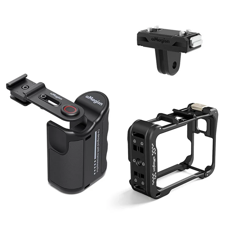 AMAGISN Griffstück für Street Photography für Insta360 Ace Pro / DJI Action / GoPro Hero Actionkameras - Komfortabler Griff
