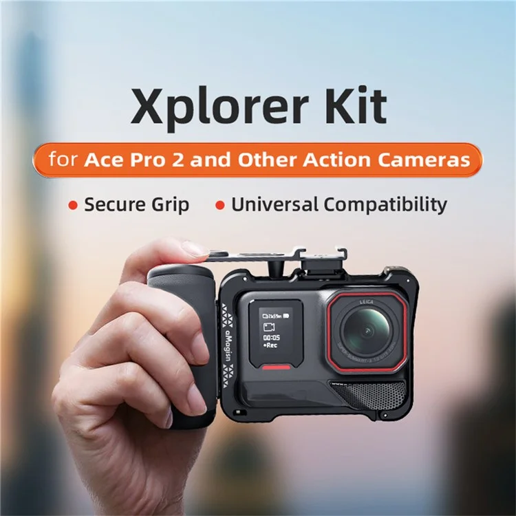 AMAGISN Griffstück für Street Photography für Insta360 Ace Pro / DJI Action / GoPro Hero Actionkameras - Komfortabler Griff