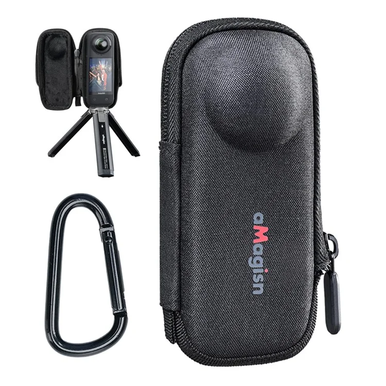AMAGISN Per Fotocamera Insta360 X5 Custodia Protettiva con Rivestimento in Pile Borsa da Trasporto in EVA