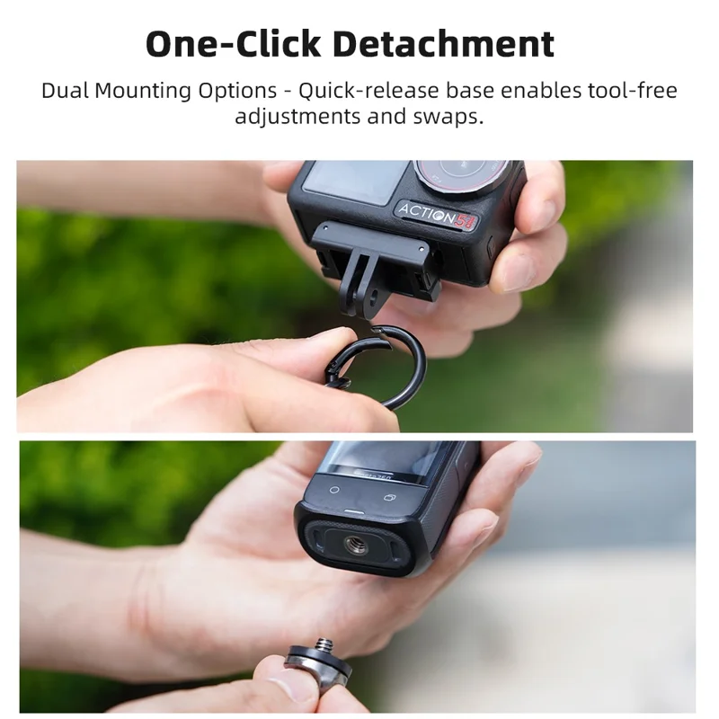 Adjustable Crossbody Strap for DJI Osmo Action 5 Pro / 4 / Pocket 3 Quick Release Shoulder Strap - Black