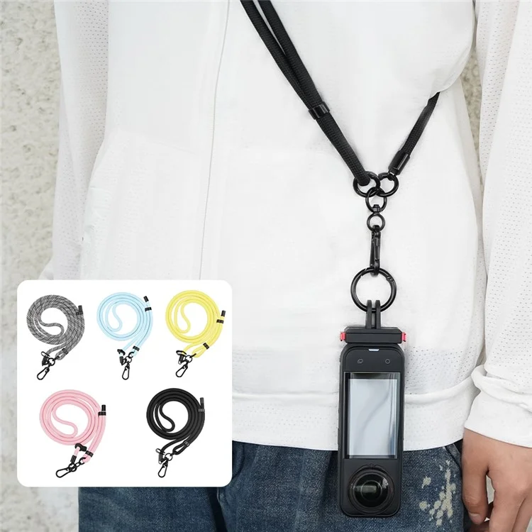 Adjustable Crossbody Strap for DJI Osmo Action 5 Pro / 4 / Pocket 3 Quick Release Shoulder Strap - Yellow