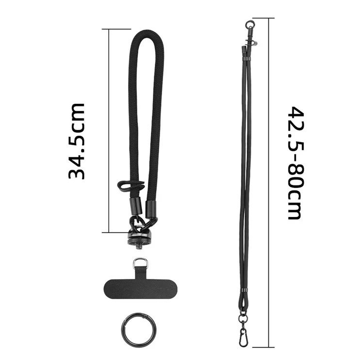 Adjustable Crossbody Strap for DJI Osmo Action 5 Pro / 4 / Pocket 3 Quick Release Shoulder Strap - Yellow