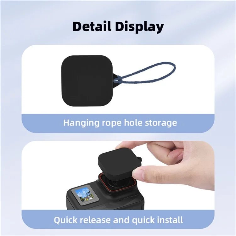 Pour Insta360 Ace Pro 2 / Pro Bouchon d'objectif Protection Couvercle Anti-chute Résistant aux rayures Accessoires d'objectif de caméra