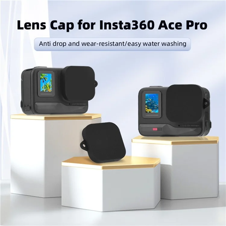 Pour Insta360 Ace Pro 2 / Pro Bouchon d'objectif Protection Couvercle Anti-chute Résistant aux rayures Accessoires d'objectif de caméra
