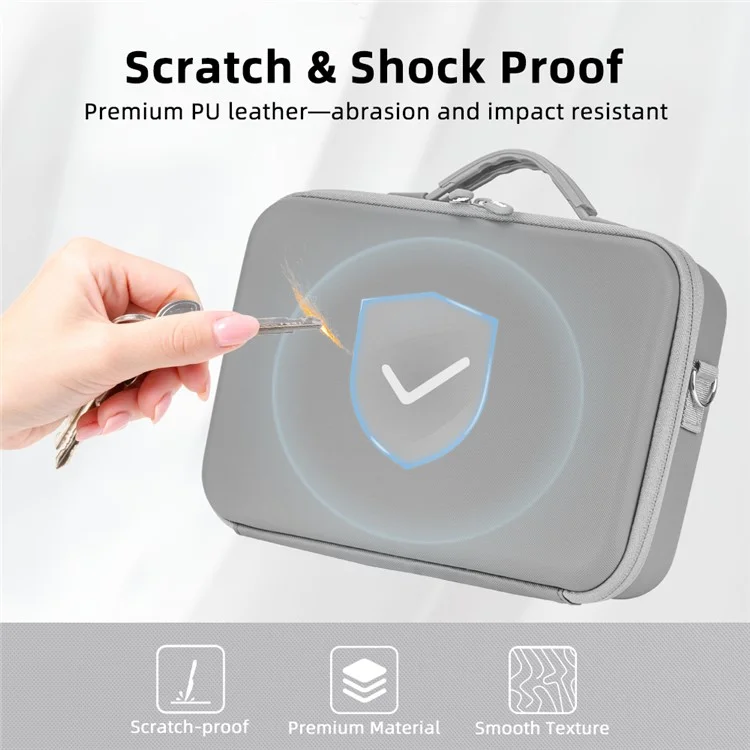 FLYMILE For Insta360 X5 Portable Storage Bag Shockproof Waterproof Carry Case with Mesh Pockets