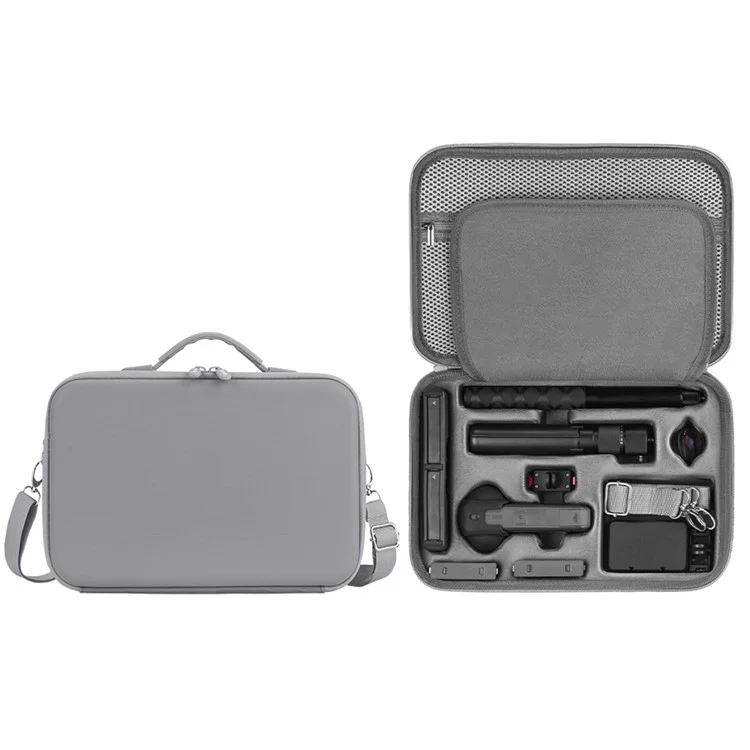 FLYMILE For Insta360 X5 Portable Storage Bag Shockproof Waterproof Carry Case with Mesh Pockets