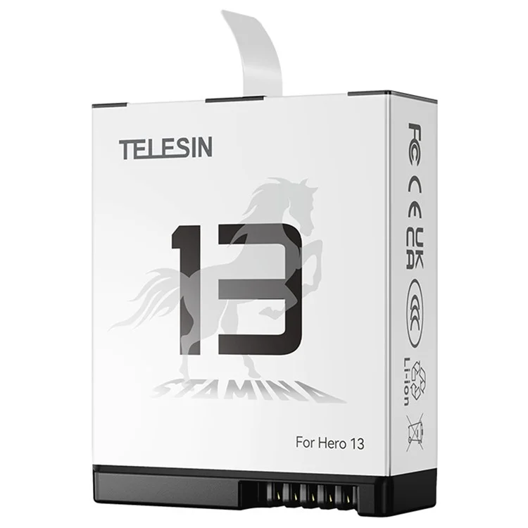 TELESIN S0-BTR-04-TGP Аккумулятор 1950 мАч 7,4 Вт·ч для GoPro Hero 13 Спортивная камера для низких температур