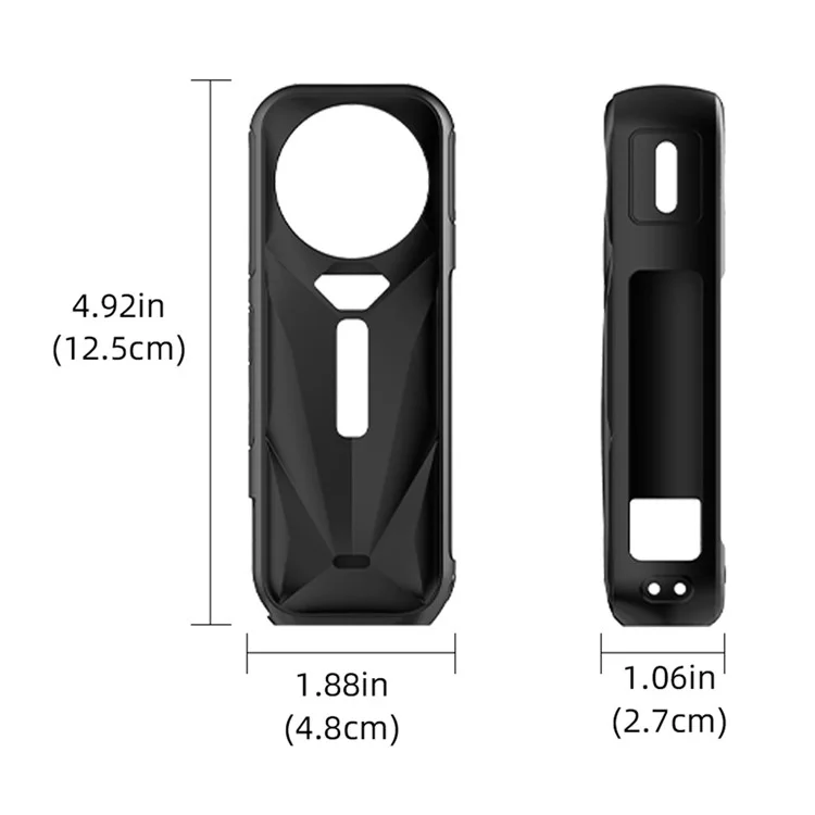 Étui de protection en silicone anti-poussière FLYMILE pour Insta360 X5, anti-rayures