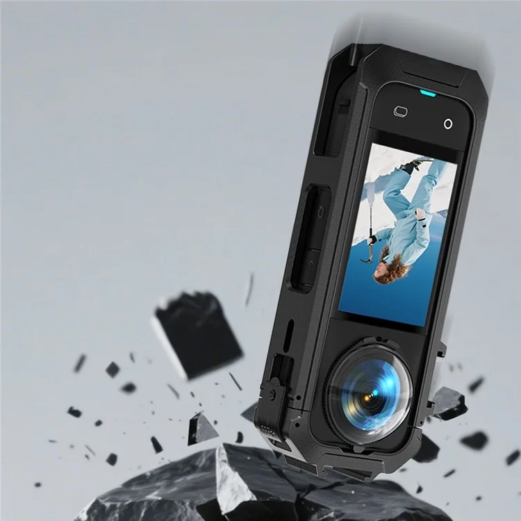 BRDRC For Insta360 X5 Anti Drop Plastic Protective Bezel Frame Shockproof Camera Sleeve