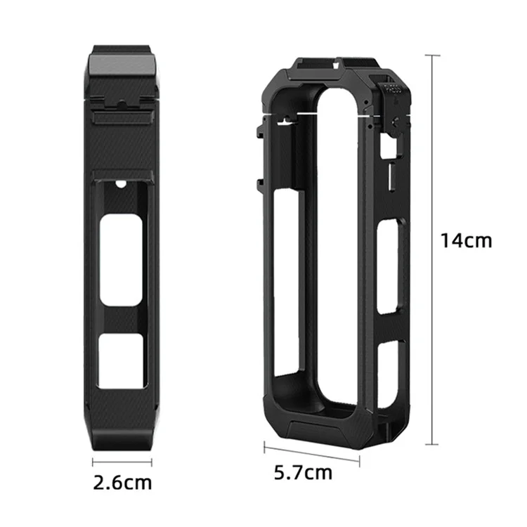 BRDRC For Insta360 X5 Anti Drop Plastic Protective Bezel Frame Shockproof Camera Sleeve