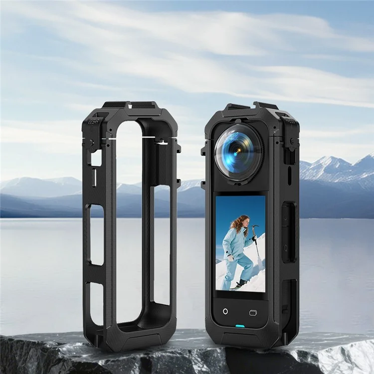 BRDRC For Insta360 X5 Anti Drop Plastic Protective Bezel Frame Shockproof Camera Sleeve