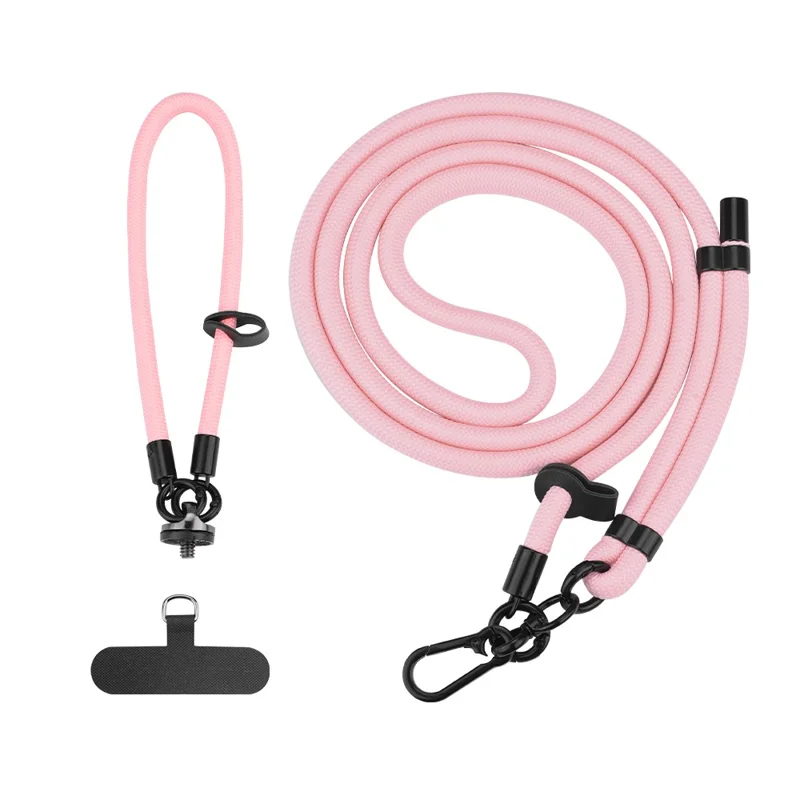 2 pezzi / set per DJI Osmo Pocket 3 Cinghia crossbody regolabile con doppia fibbia e cinturino da polso - Rosa