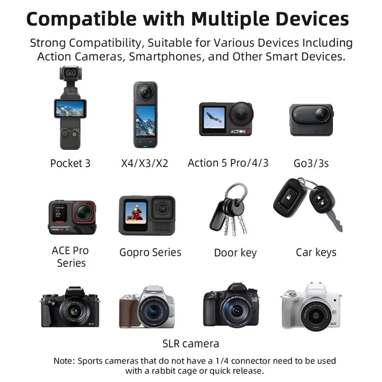 2 pezzi / set per DJI Osmo Pocket 3 Cinghia crossbody regolabile con doppia fibbia e cinturino da polso - Rosa