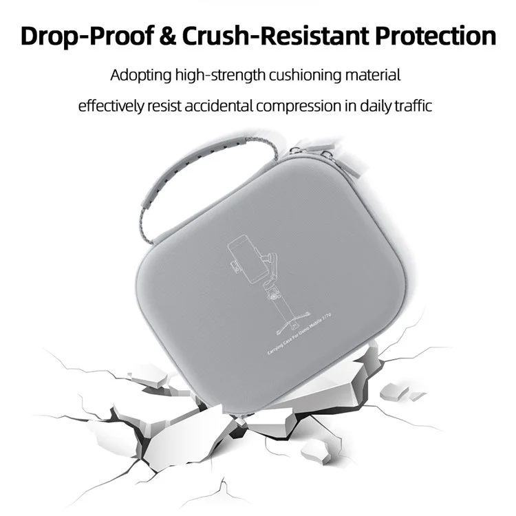 BRDRC For DJI Osmo Mobile 7 / 7 Pro Protective Case Shock Absorbing Storage Bag Gimbal Stabilizer Accessories