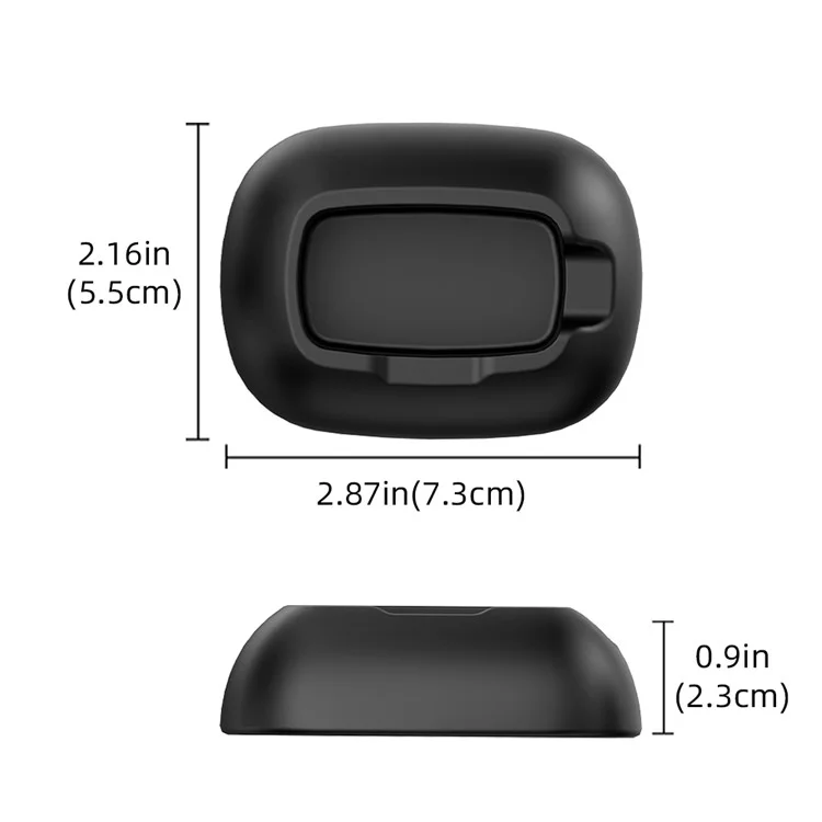 FLYMILE Pour Insta360 X5 / X4 Support de Voiture en Silicone Antidérapant avec Base de Montage et Design de Charge Vertical