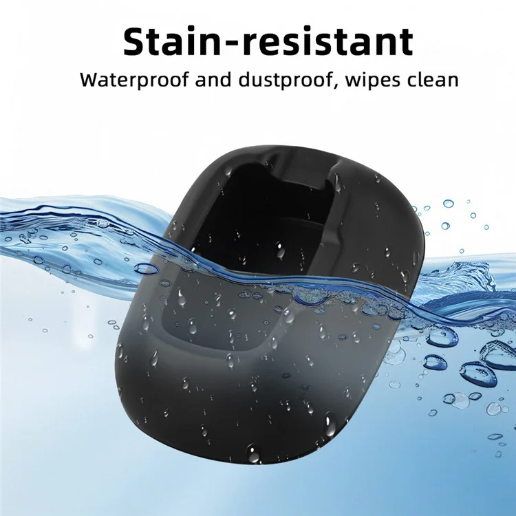 FLYMILE Pour Insta360 X5 / X4 Support de Voiture en Silicone Antidérapant avec Base de Montage et Design de Charge Vertical