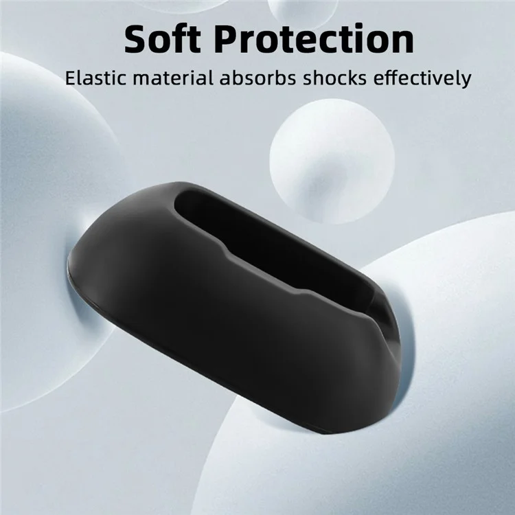 FLYMILE Pour Insta360 X5 / X4 Support de Voiture en Silicone Antidérapant avec Base de Montage et Design de Charge Vertical