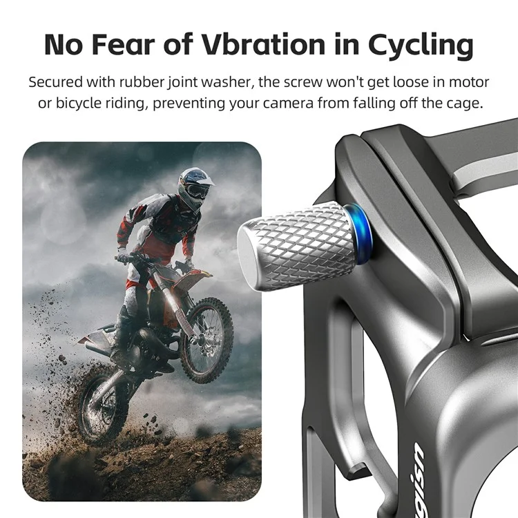 AMAGISN For Insta360 Ace Pro 2 Metal Cage Aluminum Alloy Frame Protective Case - Tarnish