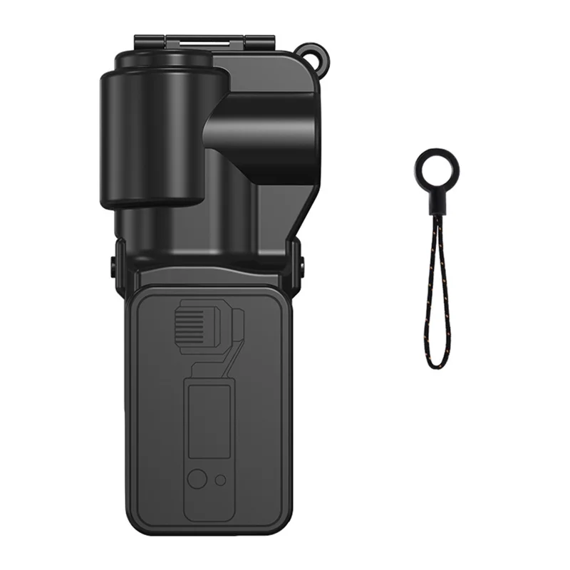 Für DJI Osmo Pocket 3 Kamera Schutzhülle Stoßdämpfende Linsen-Bildschirm Klapp-Design Hülle - Schwarz