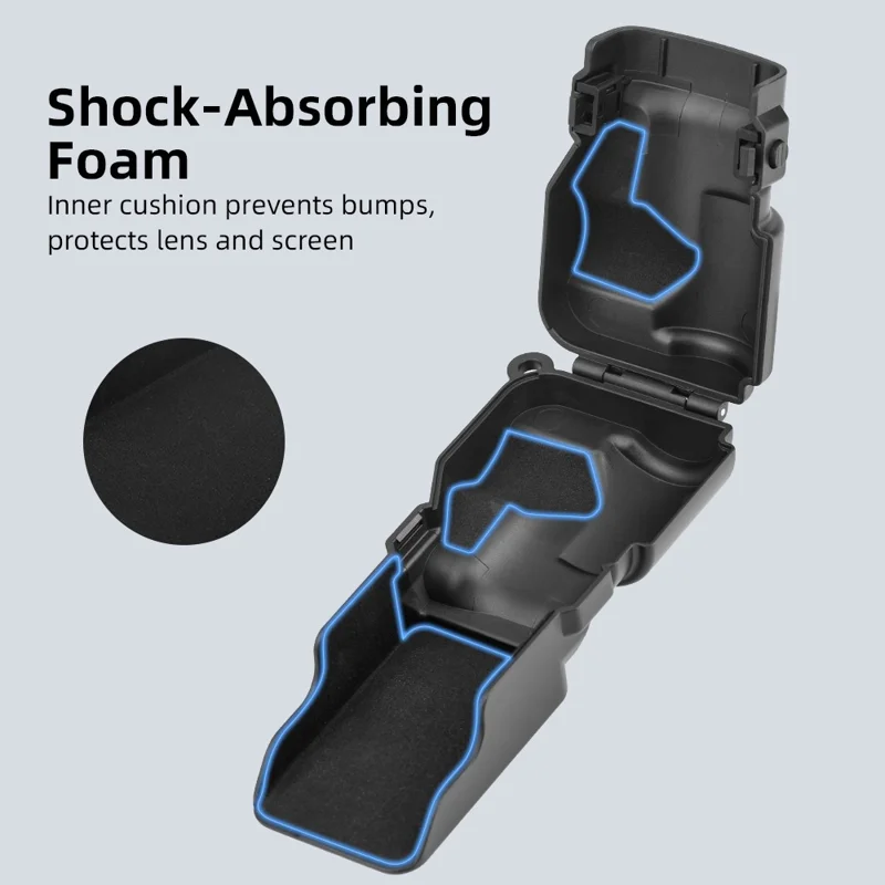 Für DJI Osmo Pocket 3 Kamera Schutzhülle Stoßdämpfende Linsen-Bildschirm Klapp-Design Hülle - Schwarz