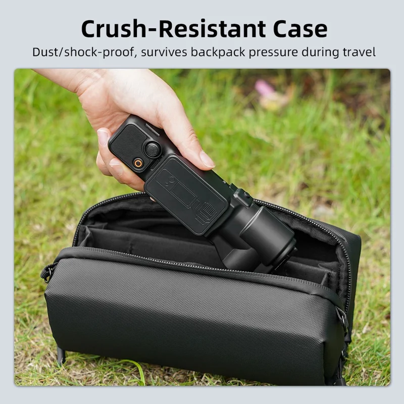Für DJI Osmo Pocket 3 Kamera Schutzhülle Stoßdämpfende Linsen-Bildschirm Klapp-Design Hülle - Schwarz