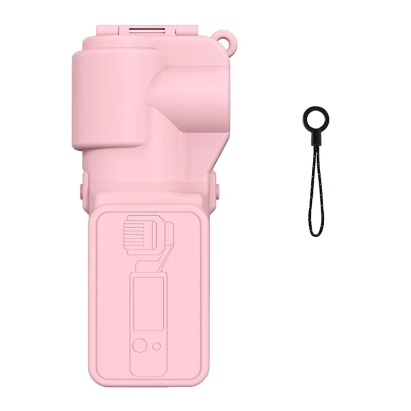 For DJI Osmo Pocket 3 Camera Protective Cover Shock Absorbing Lens Screen Flip Open Design Case - Pink