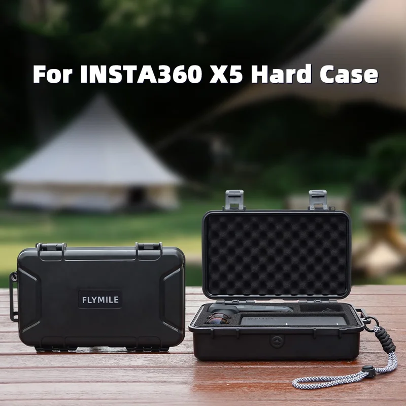 FLYMILE Estuche Rígido de Transporte para Cámara Insta360 X5 - Resistente a Golpes y Agua, Caja de Almacenamiento
