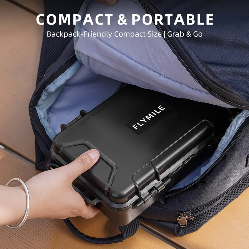 FLYMILE Estuche Rígido de Transporte para Cámara Insta360 X5 - Resistente a Golpes y Agua, Caja de Almacenamiento