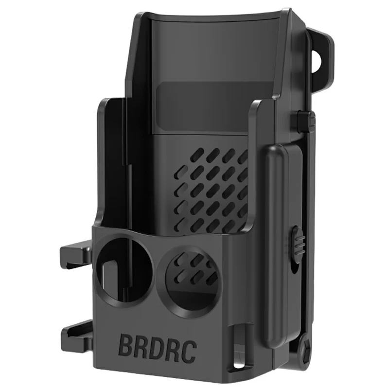 BRDRC Pour DJI Osmo Pocket 3 Clip magnétique dorsal Conception à deux griffes Positionnement réglable avec support à griffe froide - Noir