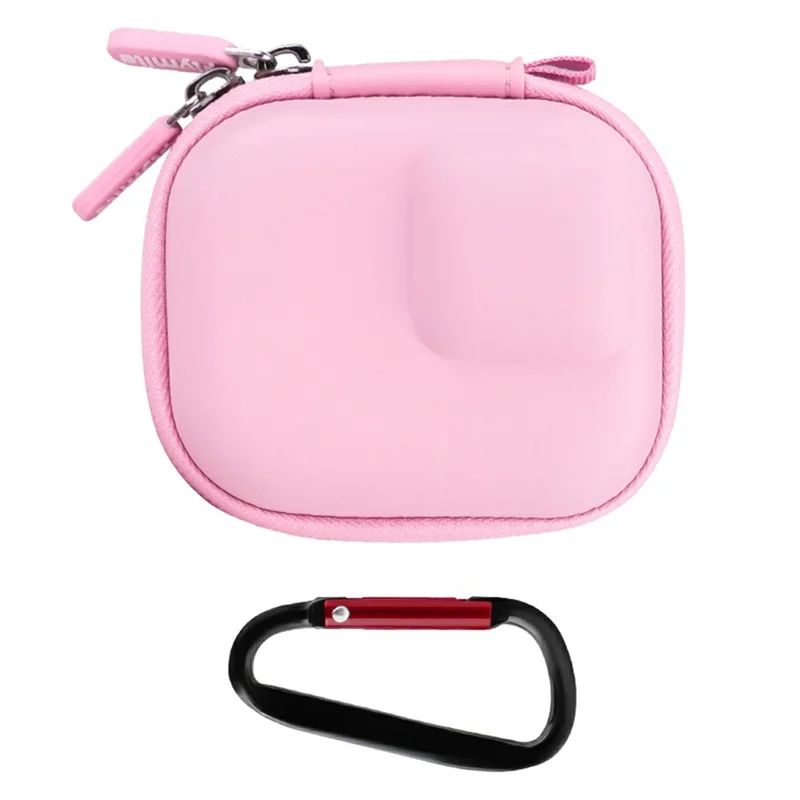 FLYMILE Mini Borsa da Trasporto per DJI Osmo Action 3 / 4 / 5 Pro / Ace Pro 1 / 2 / Gopro Custodia Antiurto - Rosa