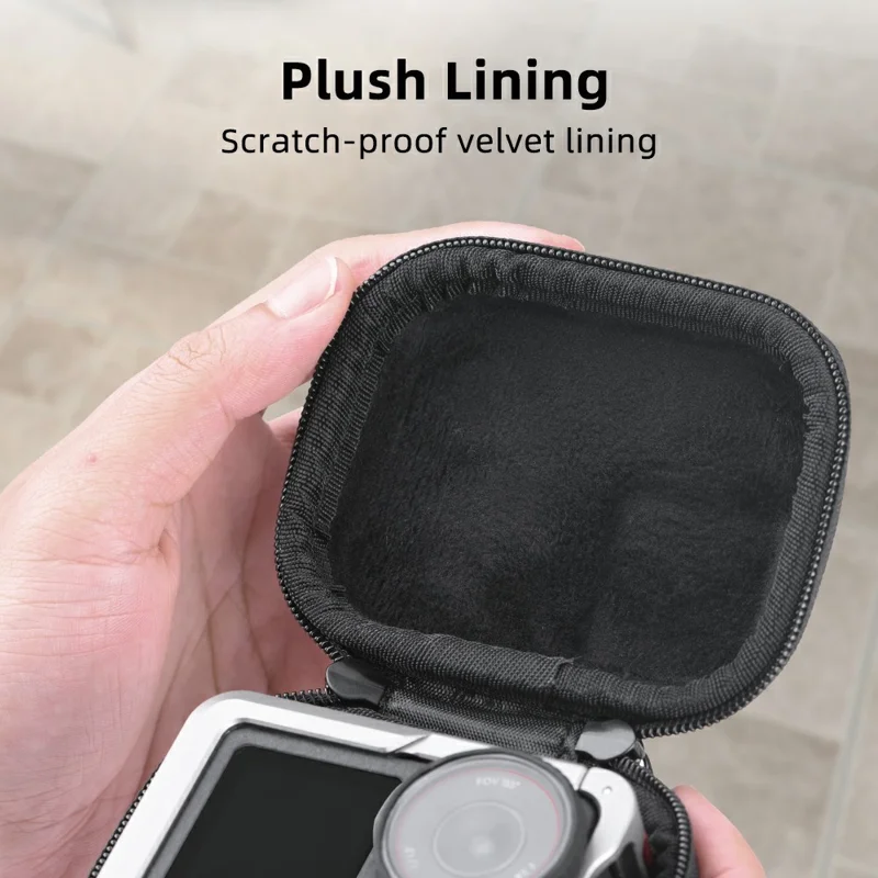 FLYMILE Mini Borsa da Trasporto per DJI Osmo Action 3 / 4 / 5 Pro / Ace Pro 1 / 2 / Gopro Custodia Antiurto - Rosa