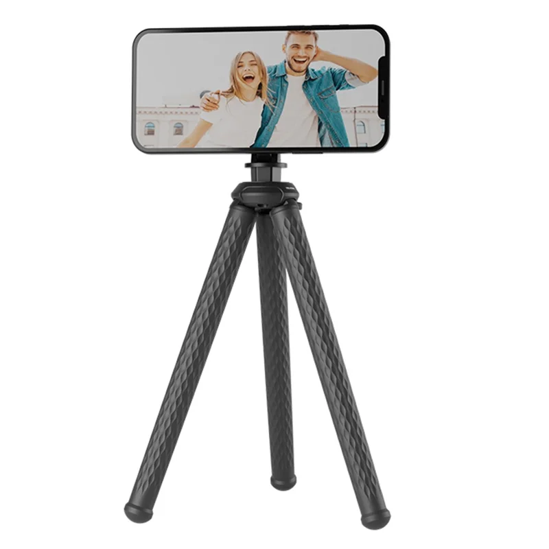 TELESIN P3-FM-02 Magnetischer Telefon-Stativ Flexibler Oktopus Desktop Ständer Verstellbarer Winkel