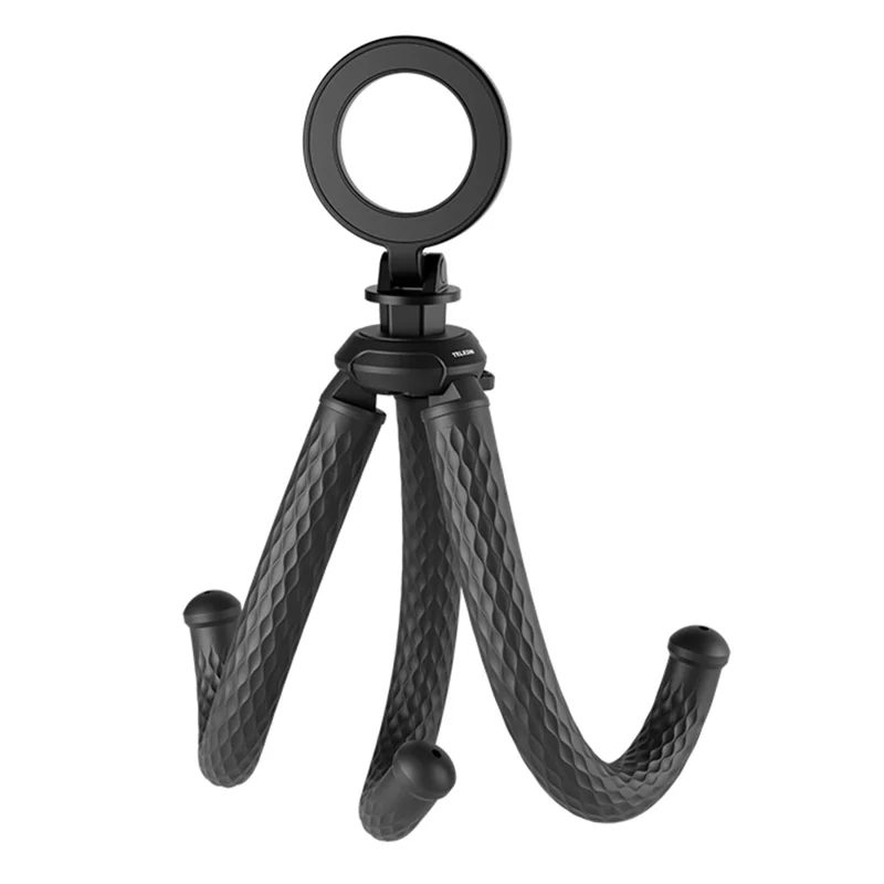 TELESIN P3-FM-02 Magnetischer Telefon-Stativ Flexibler Oktopus Desktop Ständer Verstellbarer Winkel