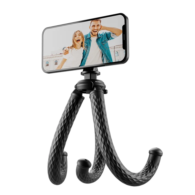 TELESIN P3-FM-02 Magnetischer Telefon-Stativ Flexibler Oktopus Desktop Ständer Verstellbarer Winkel