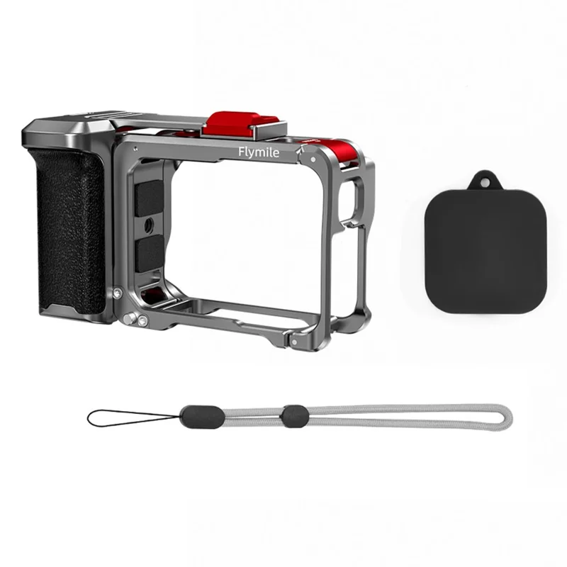 FLYMILE Für Insta360 Ace Pro / Ace Pro 2 Kamera-Käfig Aluminium-Legierung Griff Street Set Kamera-Zubehör