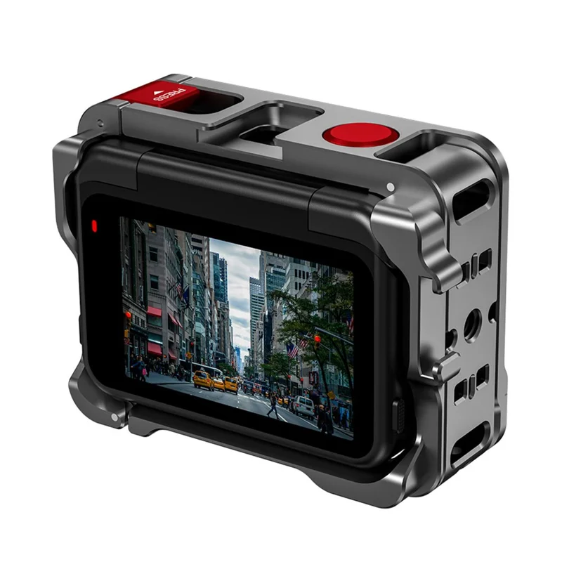 FLYMILE Für Insta360 Ace Pro / Ace Pro 2 Kamera-Käfig Aluminium-Legierung Griff Street Set Kamera-Zubehör