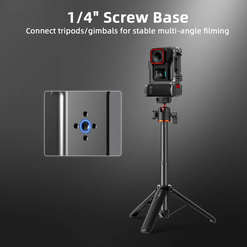 FLYMILE Für Insta360 Ace Pro / Ace Pro 2 Kamera-Käfig Aluminium-Legierung Griff Street Set Kamera-Zubehör